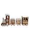 17.75" Frosted Gingerbread Train Tabletop Christmas Decoration